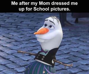 dressed me up for school