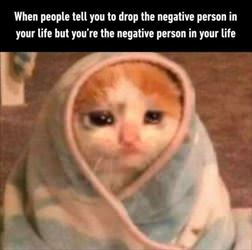 drop the negative person
