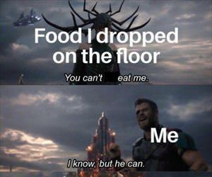 dropped my food