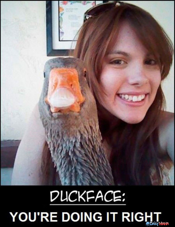 Duck Face funny picture