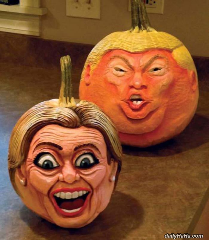 election pumpkins funny picture
