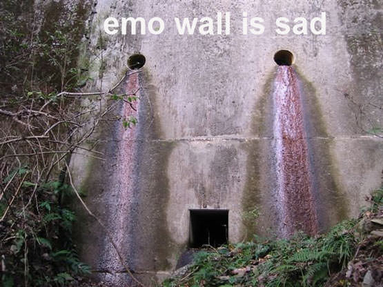 Emo Wall is Sad