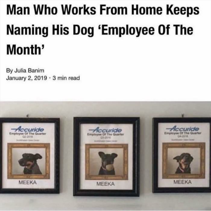 employee of the month ... 2