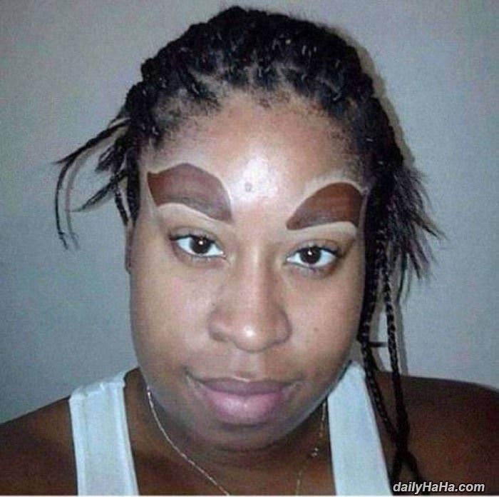 fancy eyebrows funny picture