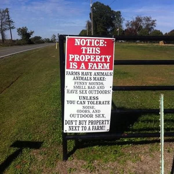 Farm Notice funny picture