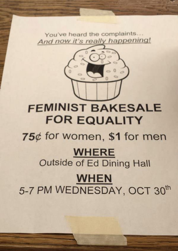 Femenist Bakesale funny picture