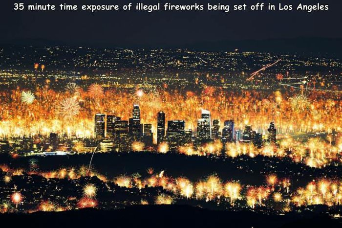 fireworks in LA