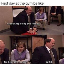 first day at the gym
