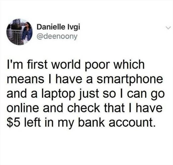 first world poor