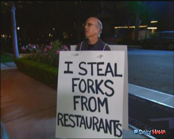 Fork Thief funny picture