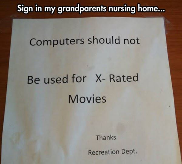 frisky nursing home funny picture