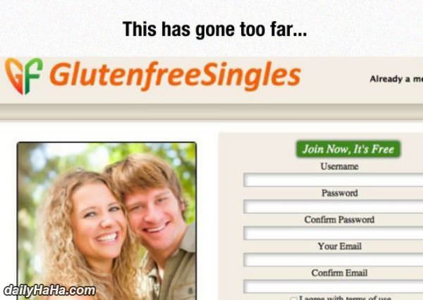 gluten free singles funny picture