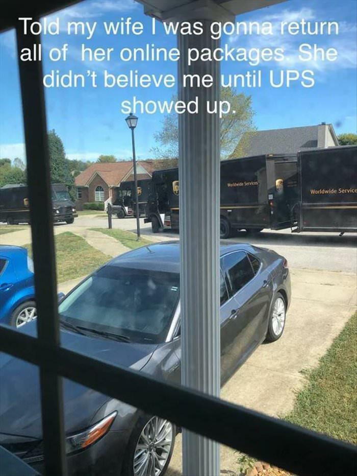going to return all your packages