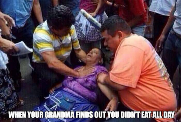 grandma finds out you didnt eat funny picture