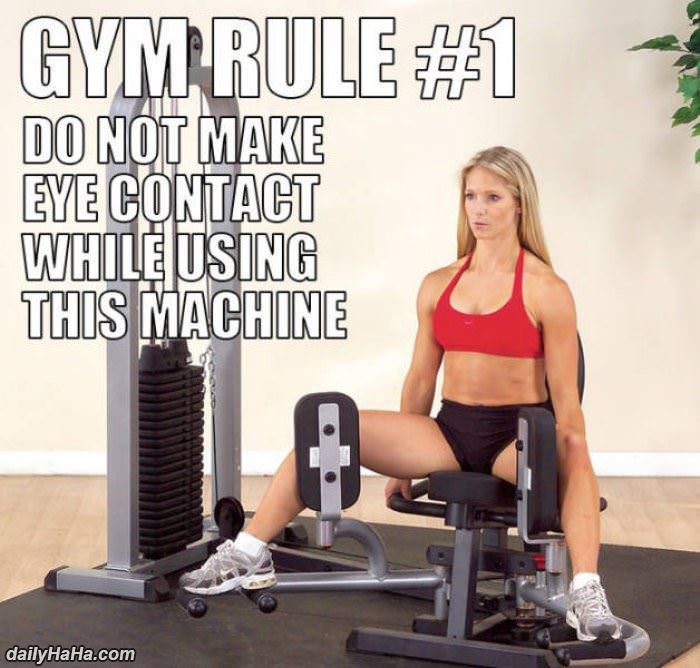 gym rule 1 funny picture