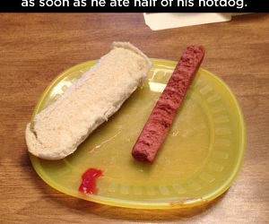 Half a Hotdog funny picture