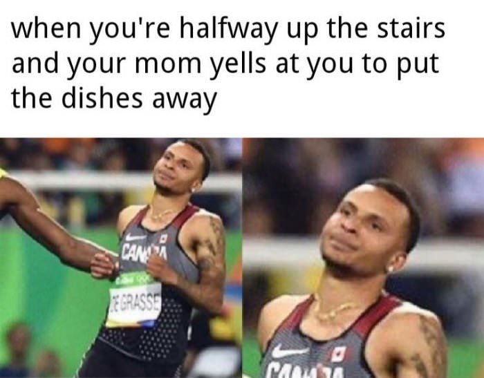 halfway up the stairs