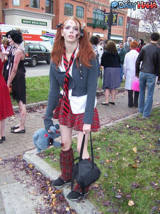 Happy Halloween School Girl