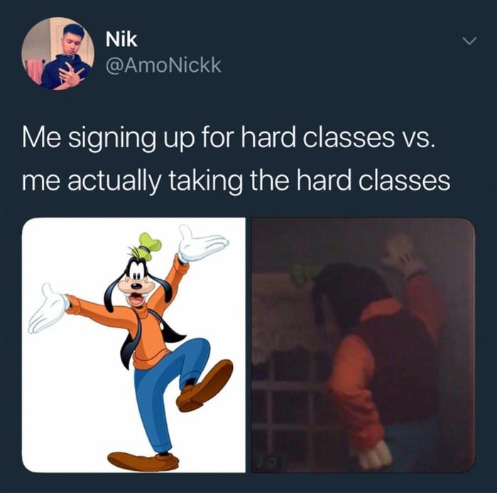 hard classes in school