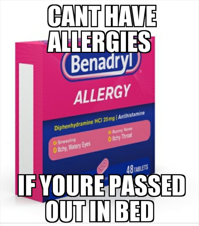 hard to have allergies when