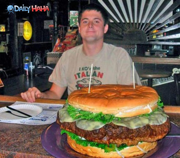 the heart attack burger. heart attack burger.