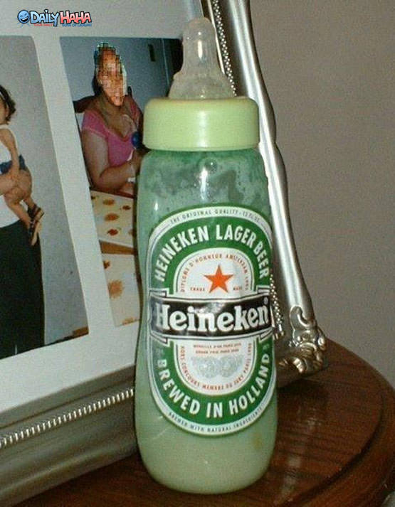 Heineken baby bottle