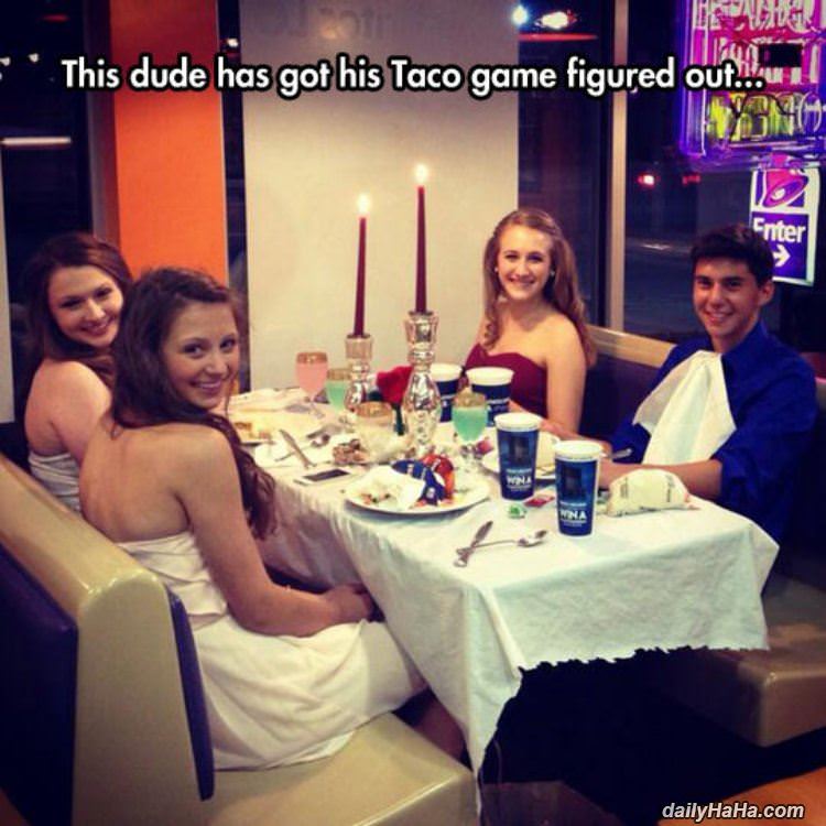 his taco game funny picture