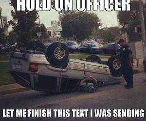 Hold on Officer funny picture