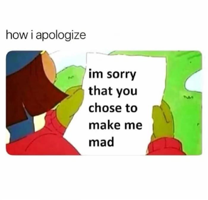 how i choose to apologize