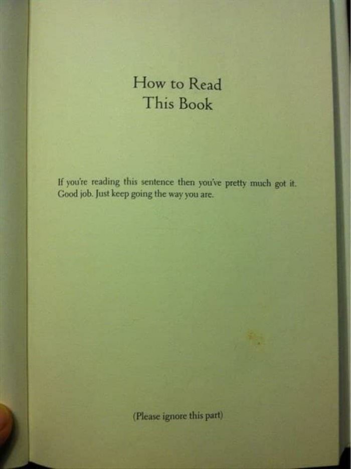 how to read this book