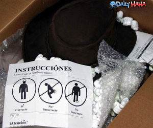 Instructions on How to Put on A Hat