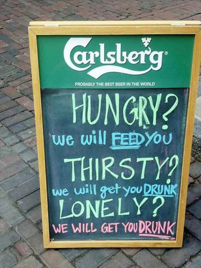 hungry or thirsty