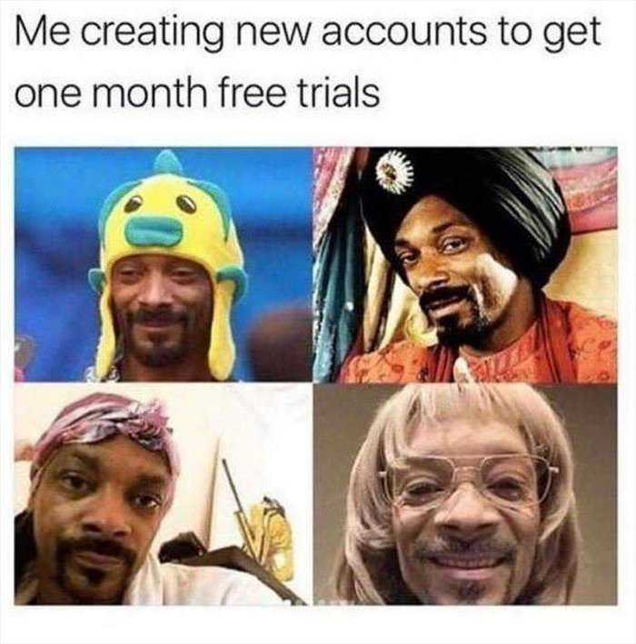 i need a one month trial