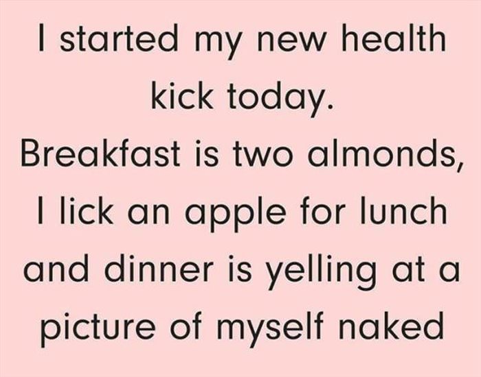 i started a new diet