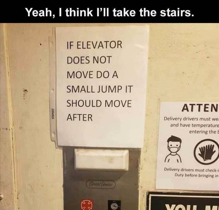if the elevator is stuck