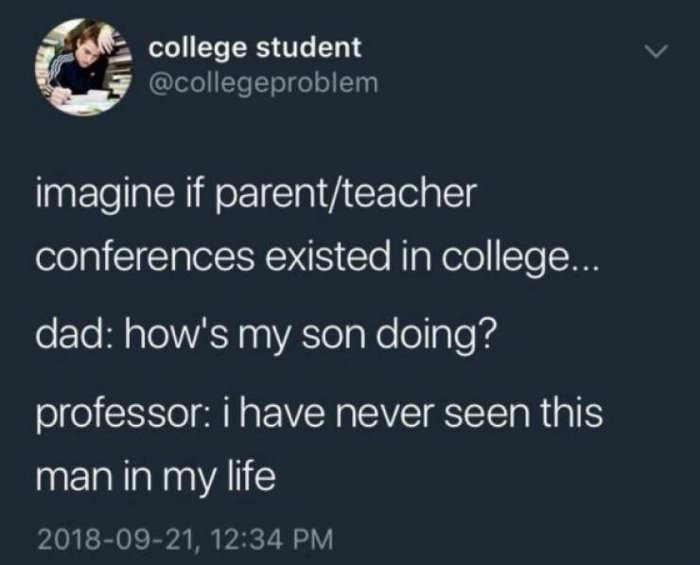 imagine if they happened in college
