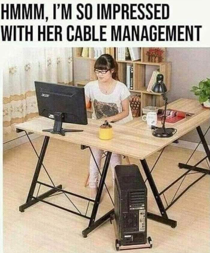 impressive cable management ... 2