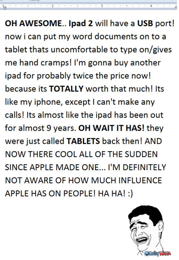 iPad 2 funny picture