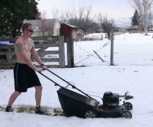Just Mowing The Lawn funny picture
