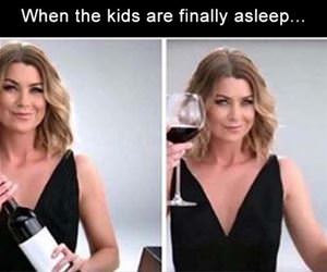 kids are finally asleep funny picture