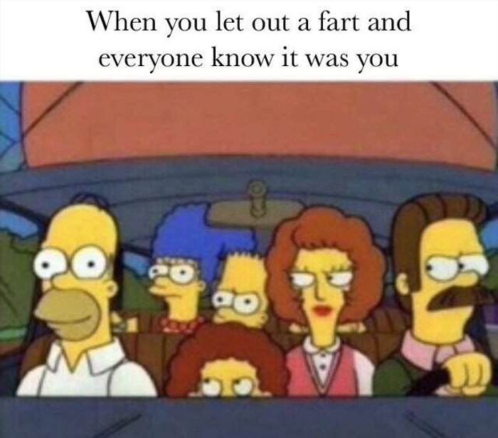 letting out a fart