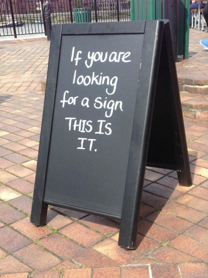 looking for a sign