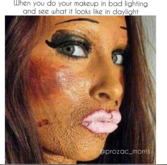 makeup in the dark funny picture