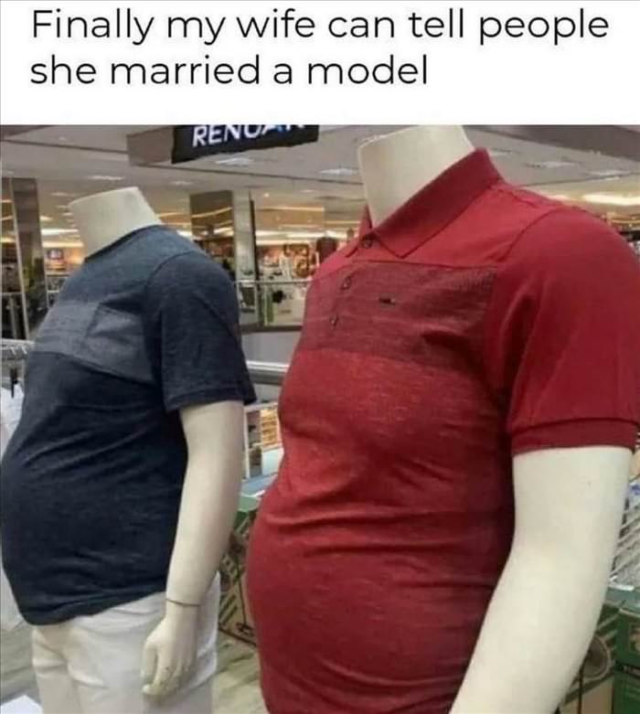 married a model