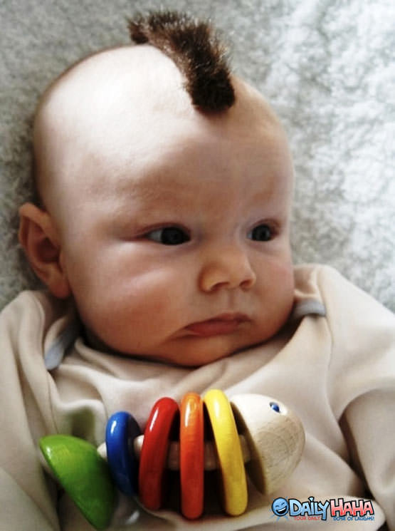 Mohawk Wearing baby