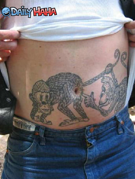 Monkey Butt Tattoo