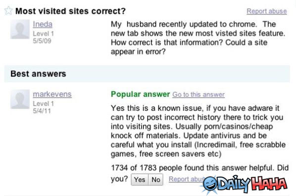 Most Visited Sites funny picture