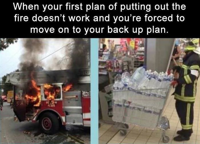 move to the backup plan