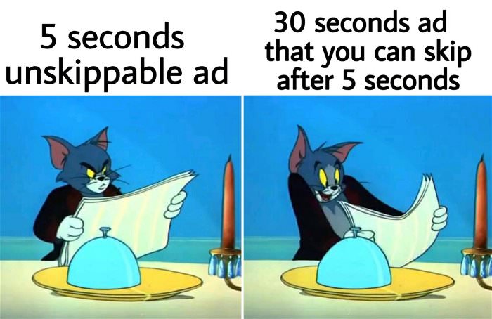 my reation to ads