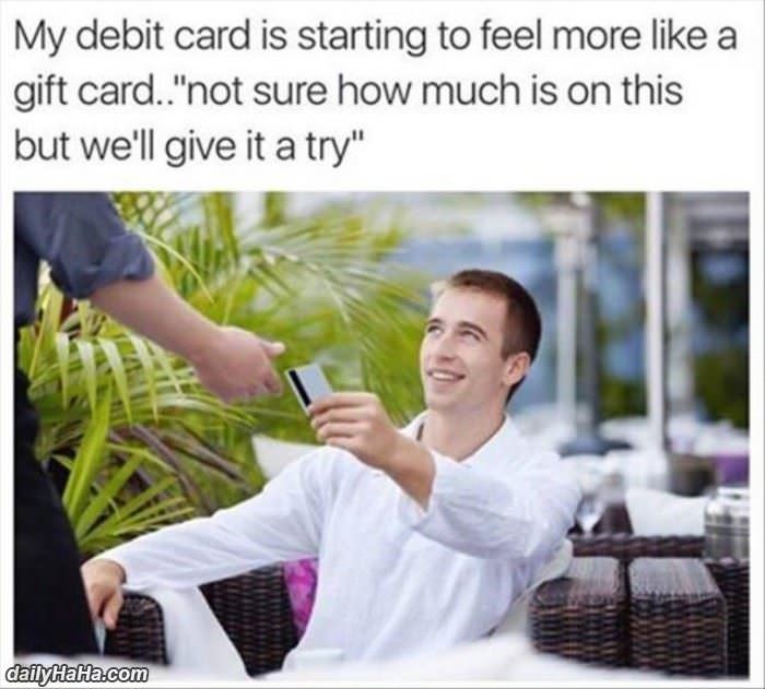 my debit card funny picture